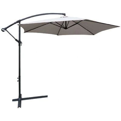 Parasol Keter Collioure 3m Aluminium Polyester Gris - Parasol - Publicité Parasol Keter Collioure 3m Aluminium Polyester Gris - Parasol - Publicité