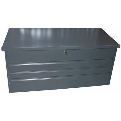 Habitat et jardin Coffre de jardin en métal - 400L - Anthracite - Publicité Habitat et jardin Coffre de jardin en métal - 400L - Anthracite - Publicité