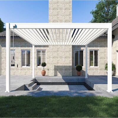 Pergola en aluminium Ombréa 4x4m - Pergola - Publicité Pergola en aluminium Ombréa 4x4m - Pergola - Publicité