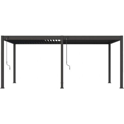 Pergola Bioclimatique en Aluminium OMBREA 3x6 m - Anthracite - Publicité Pergola Bioclimatique en Aluminium OMBREA 3x6 m - Anthracite - Publicité