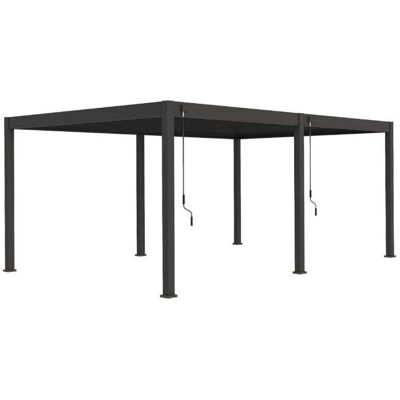 Marca Ombréa Pérgola bioclimática de aluminio 4x6m Anthracita Marca Ombréa Pérgola bioclimática de aluminio 4x6m Anthracita