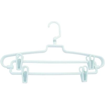 MSV 269 - Mehrfach-Kleiderbügel mit Multi-Klammern - Weiß MSV 269 - Mehrfach-Kleiderbügel mit Multi-Klammern - Weiß