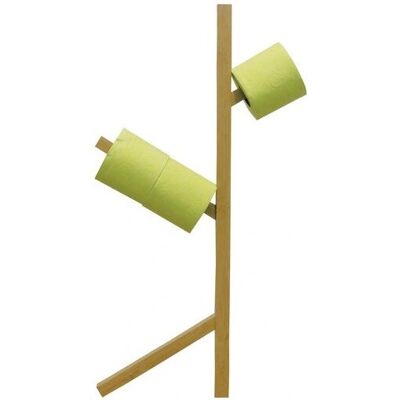 MSV 3700281405958 Bambus Toilettenpapierhalter - Y-Form - Bodenstehend MSV 3700281405958 Bambus Toilettenpapierhalter - Y-Form - Bodenstehend