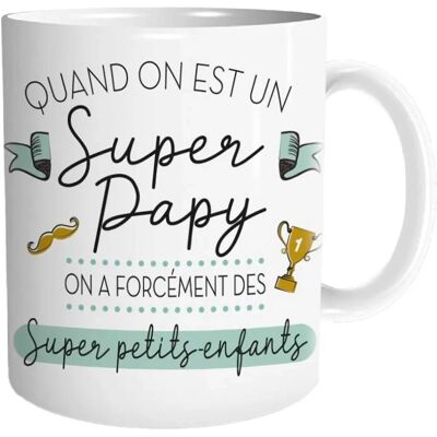 Mug Super Papy - Céramique - Publicité Mug Super Papy - Céramique - Publicité