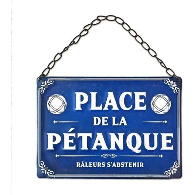 Générique Placa de rua de metal - Place de La Pétanque Générique Placa de rua de metal - Place de La Pétanque