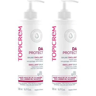Topicrem Da Emollient Balm Pack 2 X 500 Ml - Emollient Balm Topicrem Da Emollient Balm Pack 2 X 500 Ml - Emollient Balm