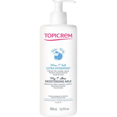 Topicrem Bébé Mon 1er Lait Ultra-Hydratant - 500 ml - Publicité Topicrem Bébé Mon 1er Lait Ultra-Hydratant - 500 ml - Publicité