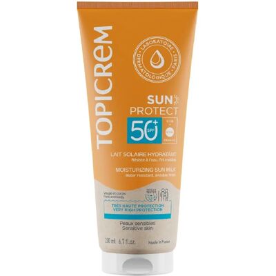 Topicrem Sun Protect Leche Solar SPF50+ 200 Ml - Sunscreen lotion Topicrem Sun Protect Leche Solar SPF50+ 200 Ml - Sunscreen lotion