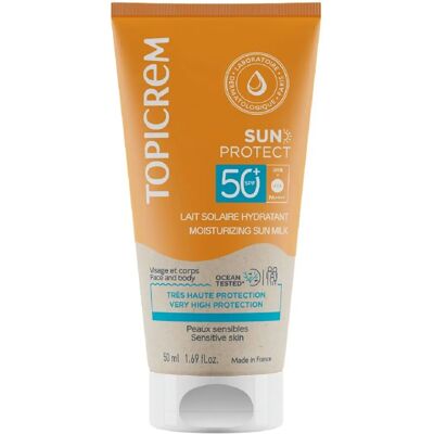 Topicrem Sun Protect SPF50+ Feuchtigkeitsspendende Sonnenmilch 50ml - Sonnencreme Topicrem Sun Protect SPF50+ Feuchtigkeitsspendende Sonnenmilch 50ml - Sonnencreme