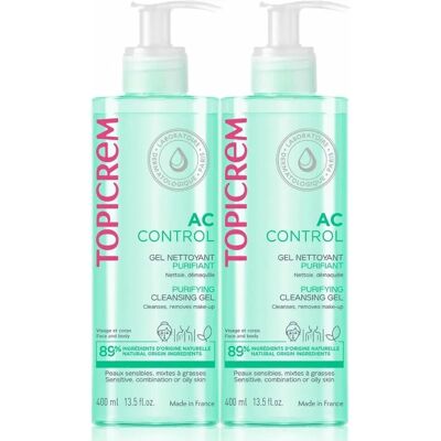 Gel purifiant Topicrem Ac - 400 ml - Unisexe - Publicité Gel purifiant Topicrem Ac - 400 ml - Unisexe - Publicité