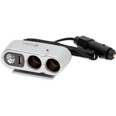 SYBA Modèle CL-CAR-U2SOC Chargeur voiture - USB, double allume-cigare - Publicité SYBA Modèle CL-CAR-U2SOC Chargeur voiture - USB, double allume-cigare - Publicité