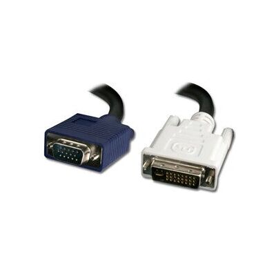 Adaptateur de câble vidéo Connectland VGA-DVI-15HD-MM-5M - DVI-I VGA (D-Sub) - Noir, Bleu, Blanc - Publicité Adaptateur de câble vidéo Connectland VGA-DVI-15HD-MM-5M - DVI-I VGA (D-Sub) - Noir, Bleu, Blanc - Publicité