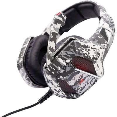 Casque de jeu Berserker Gaming ARMY-EMBLA - Stéréo, Noir & Blanc - Publicité Casque de jeu Berserker Gaming ARMY-EMBLA - Stéréo, Noir & Blanc - Publicité