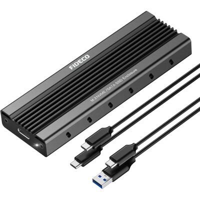 Boîtier externe NVMe M.2 2280 Connectland RGB - Publicité Boîtier externe NVMe M.2 2280 Connectland RGB - Publicité