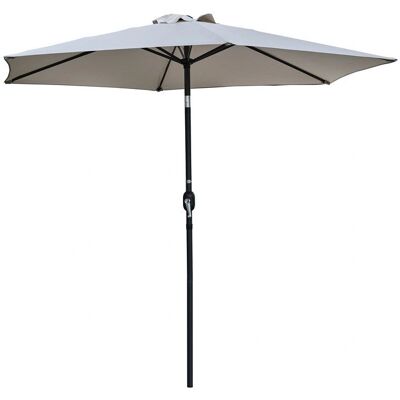 Dcb Garden - Sonnenschirm mit Kurbel in anthrazitgrau und grauem Bezug - Umbrella Dcb Garden - Sonnenschirm mit Kurbel in anthrazitgrau und grauem Bezug - Umbrella