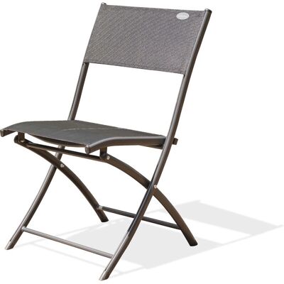 DCB GARDEN C43 - Silla de jardín - Ligera, Plegable, Tela Negra DCB GARDEN C43 - Silla de jardín - Ligera, Plegable, Tela Negra