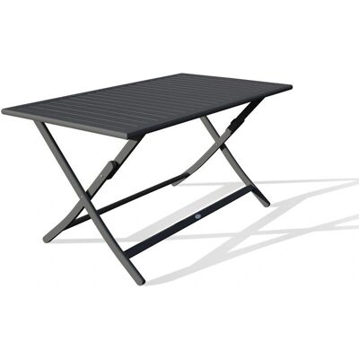 CITYGARDEN Marius - Mesa plegable de aluminio gris antracita - Jardín CITYGARDEN Marius - Mesa plegable de aluminio gris antracita - Jardín