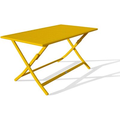 CITYGARDEN Marius - Klappbarer Gartentisch aus Aluminium - senape - Gartentisch CITYGARDEN Marius - Klappbarer Gartentisch aus Aluminium - senape - Gartentisch