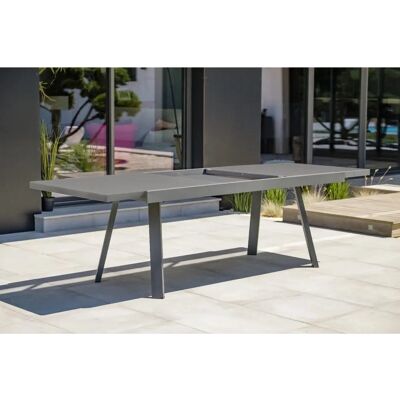 DCB GARDEN Stockholm - Ausziehbarer Gartentisch 12 Personen Aluminium Anthrazit DCB GARDEN Stockholm - Ausziehbarer Gartentisch 12 Personen Aluminium Anthrazit