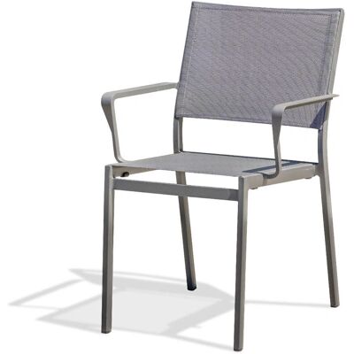 DCB GARDEN Stockholm - Gartensessel - Stapelbar Aluminium Grau DCB GARDEN Stockholm - Gartensessel - Stapelbar Aluminium Grau