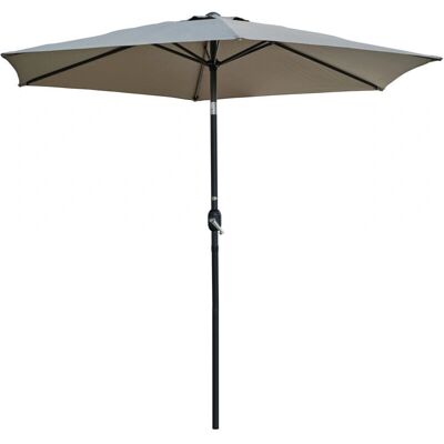 Dcb Garden - Parasol à Manivelle - Aluminium Gris - 6m² - Reclinable - Publicité Dcb Garden - Parasol à Manivelle - Aluminium Gris - 6m² - Reclinable - Publicité