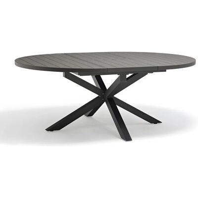 Mesa de jardín ovalada de aluminio Dcb Garden, extensible a 199cm - Para 8 personas Mesa de jardín ovalada de aluminio Dcb Garden, extensible a 199cm - Para 8 personas