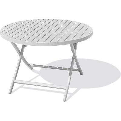 CITYGARDEN Marius - Mesa de jardín redonda plegable de aluminio - Mesa de jardín CITYGARDEN Marius - Mesa de jardín redonda plegable de aluminio - Mesa de jardín