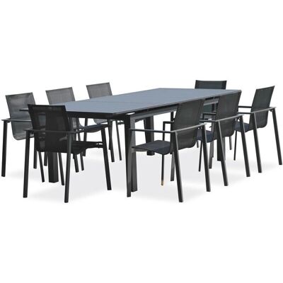 DCB GARDEN alu-miami - Set da pranzo 8 posti - Alluminio DCB GARDEN alu-miami - Set da pranzo 8 posti - Alluminio
