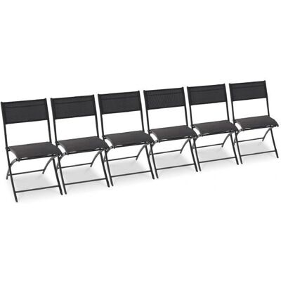 Dcb Garden C43 - Klappbare Alu-Gartenstühle - 6er Pack Dcb Garden C43 - Klappbare Alu-Gartenstühle - 6er Pack