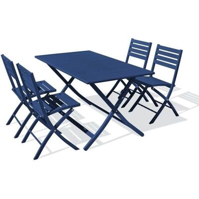 CityGarden Marius - Conjunto de jardín aluminio azul oscuro CityGarden Marius - Conjunto de jardín aluminio azul oscuro
