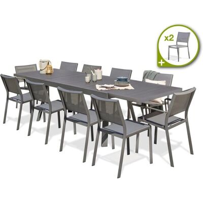 Dcb Garden Stockholm - Conjunto de comedor 12 plazas - Aluminio Dcb Garden Stockholm - Conjunto de comedor 12 plazas - Aluminio