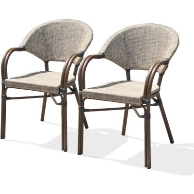 DCB GARDEN Ushuaia - Gartensessel - Beige/Braun DCB GARDEN Ushuaia - Gartensessel - Beige/Braun