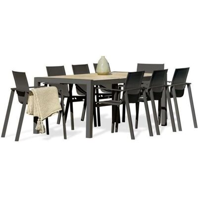 DCB GARDEN Venise - Conjunto de comedor de jardín 8 plazas DCB GARDEN Venise - Conjunto de comedor de jardín 8 plazas