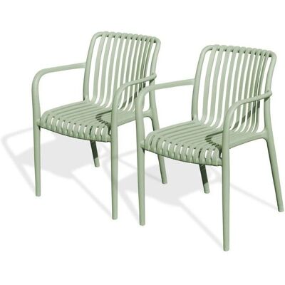 Citygarden Tiago - Chaises de jardin empilables - Vert - Mobilier de jardin - Publicité Citygarden Tiago - Chaises de jardin empilables - Vert - Mobilier de jardin - Publicité