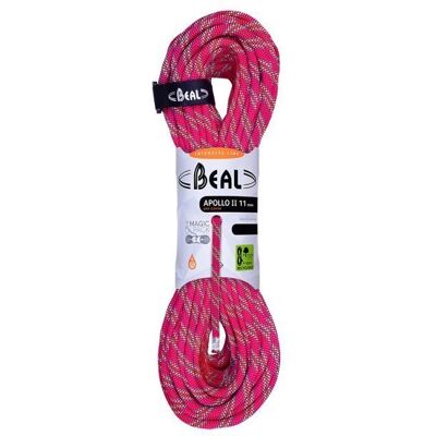 Beal Apollo 11mm Cubierta Seco - Cuerda de Escalada - Verde - 60 m Beal Apollo 11mm Cubierta Seco - Cuerda de Escalada - Verde - 60 m