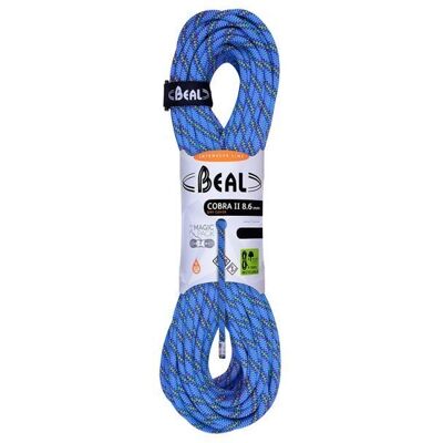 Cuerda de escalada Beal Cobra II Unicore 8,6 mm 50 m Cubierta Seco Cuerda de escalada Beal Cobra II Unicore 8,6 mm 50 m Cubierta Seco