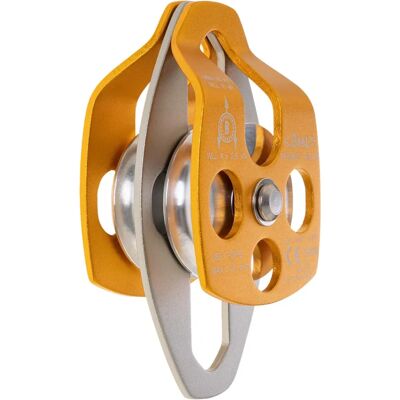 Beal Transf' Air 2B - Polea doble compacta - Oro, Gris - 30kN Beal Transf' Air 2B - Polea doble compacta - Oro, Gris - 30kN