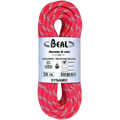 Lezecká Lano Beal Rando 8MM 20M Růžové - Lezecké lano Lezecká Lano Beal Rando 8MM 20M Růžové - Lezecké lano