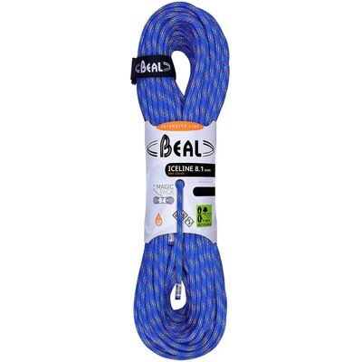 Corde d'Escalade Beal Ice Line Unicore 8.1mm 50m Bleue - Publicité Corde d'Escalade Beal Ice Line Unicore 8.1mm 50m Bleue - Publicité
