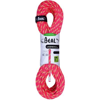 Beal Legend 8,3 mm 60 m Rose - Corde d'escalade - Publicité Beal Legend 8,3 mm 60 m Rose - Corde d'escalade - Publicité
