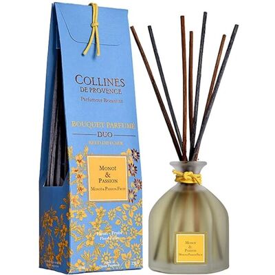 Collines De Provence Bouquet Parfumé Duo Monoï & Passion - Diffuseur - Publicité Collines De Provence Bouquet Parfumé Duo Monoï & Passion - Diffuseur - Publicité
