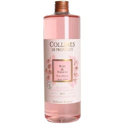 COLLINES DE PROVENCE Duos Rose Hibiscus - Diffuseur - Publicité COLLINES DE PROVENCE Duos Rose Hibiscus - Diffuseur - Publicité