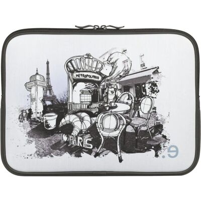 Be.ez MacBook Pro 13 LA Robe 'I LOV PARIS' Hülle - Blau Be.ez MacBook Pro 13 LA Robe 'I LOV PARIS' Hülle - Blau
