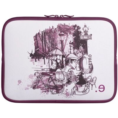 Be.ez Hülle für MacBook Pro 13" LA Edition Kleid ‚I LOV PARIS‘ mit Reissverschluss Be.ez Hülle für MacBook Pro 13" LA Edition Kleid ‚I LOV PARIS‘ mit Reissverschluss