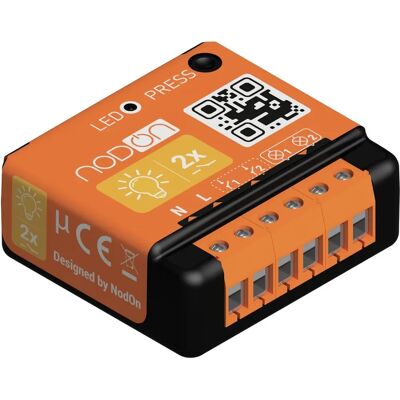 NodOn Naranja Módulo empotrado EnOcean 2 canales 1.1kW - módulo NodOn Naranja Módulo empotrado EnOcean 2 canales 1.1kW - módulo
