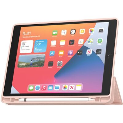 Étui folio MW iPad 10,2" Rose - Protection et Support - Publicité Étui folio MW iPad 10,2" Rose - Protection et Support - Publicité