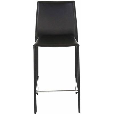 Zago Store Tabouret de Bar en Cuir Recyclé Noir - Chaises de Bar - Publicité Zago Store Tabouret de Bar en Cuir Recyclé Noir - Chaises de Bar - Publicité