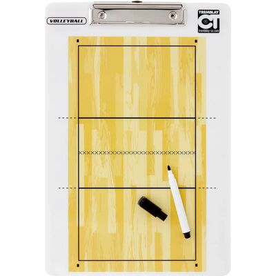 Cahier d'entraînement de volley Tremblay - Double face, Effaçable, 34x23cm - Publicité Cahier d'entraînement de volley Tremblay - Double face, Effaçable, 34x23cm - Publicité