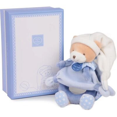 Doudou et Compagnie DC2713 Blaue Rassel - Babyspielzeug Doudou et Compagnie DC2713 Blaue Rassel - Babyspielzeug