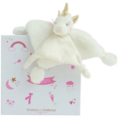 Doudou et Compagnie Unicorno Bianco Peluche - 22 cm - Regalo Neonati Doudou et Compagnie Unicorno Bianco Peluche - 22 cm - Regalo Neonati